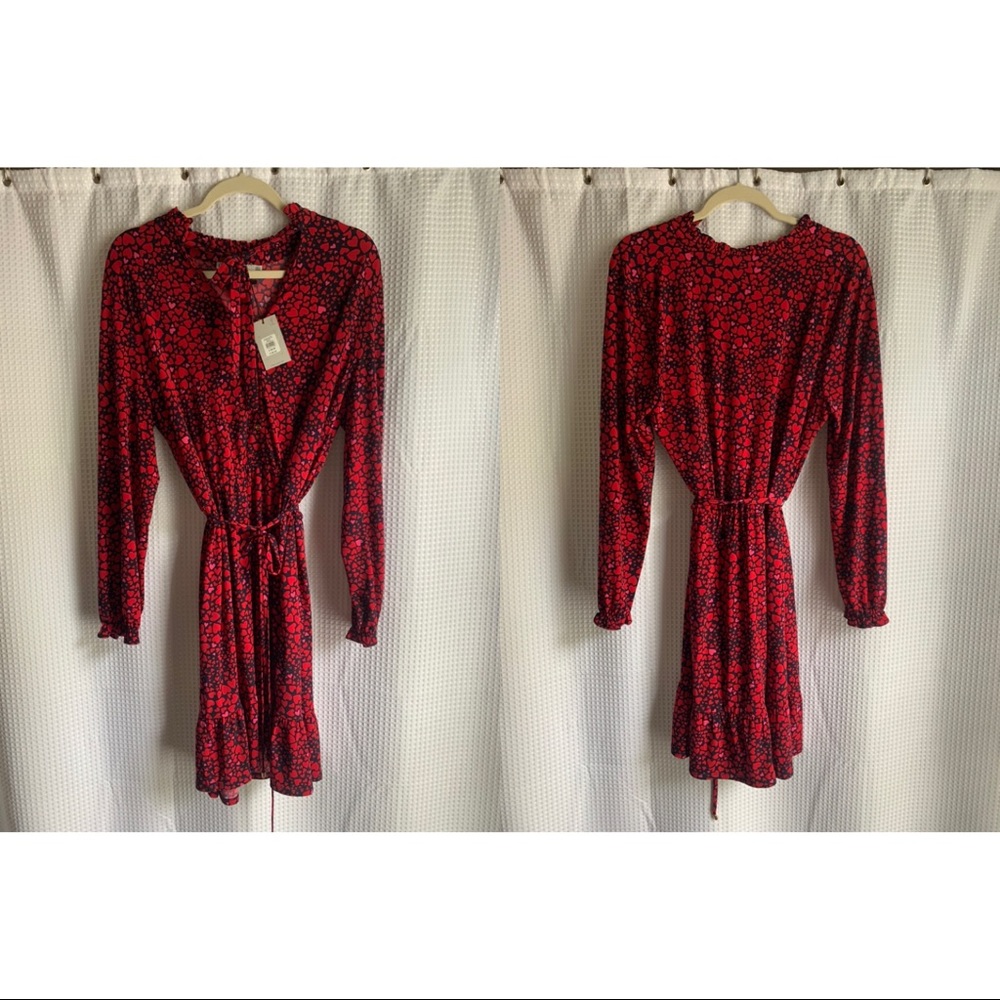 NWT - Oasis shirt dress with heart print from ASOS